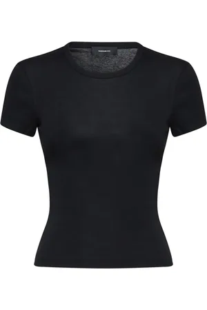 WARDROBE.NYC Mujer, Camisetas, Negro, Talla: L