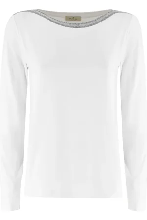 PANICALE Mujer, Camisetas, Blanco, Talla: L