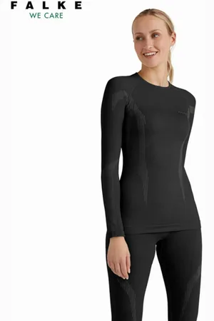 Falke Mujer, Camisetas, Negro, Talla: M