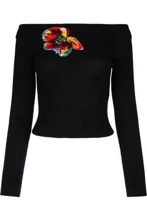 Alexander McQueen Mujer, Camisetas, Negro, Talla: S