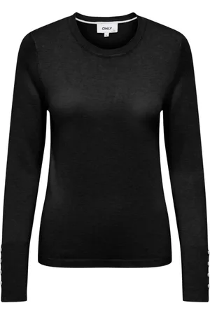 ONLY Mujer, Camisetas, Negro, Talla: M