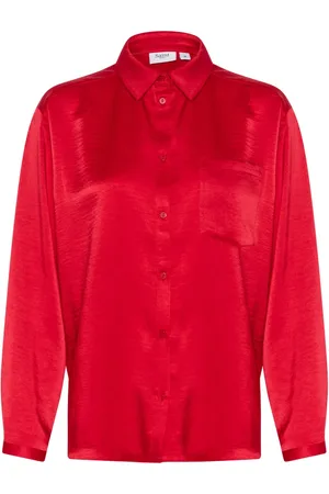 Saint Tropez Mujer, Blusas y Camisas, Rojo, Talla: S