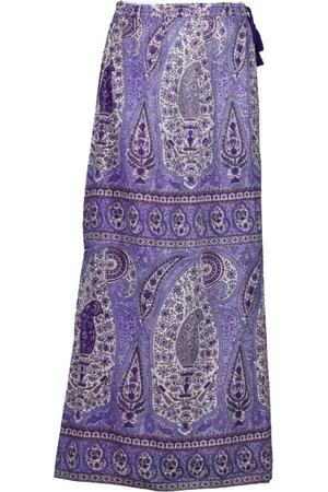 Antik Batik Mujer, Faldas, Púrpura, Talla: M