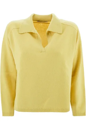 KANGRA CASHMERE Mujer, Jerseys, Amarillo, Talla: S