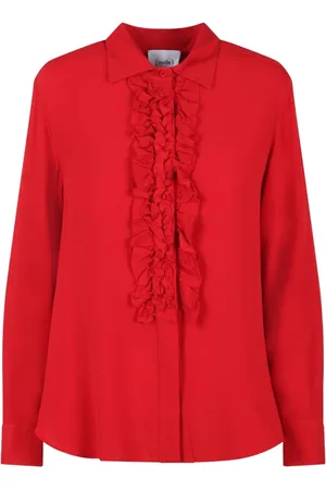 NUDE Mujer, Blusas y Camisas, Rojo, Talla: S
