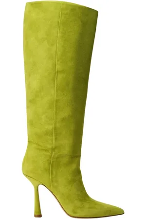 Hibourama Mujer, Zapatos, Verde, Talla: 37 EU