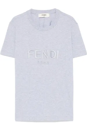 Fendi Mujer, Camisetas, Gris, Talla: S
