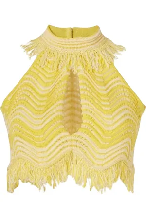 GENNY Mujer, Camisetas, Amarillo, Talla: 2XS