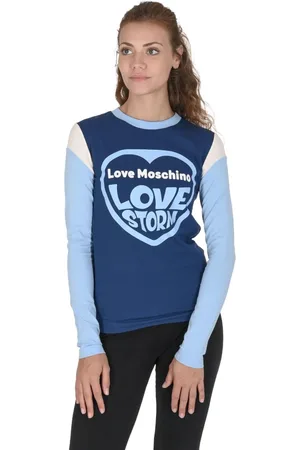 Moschino Mujer, Camisetas, Azul, Talla: L
