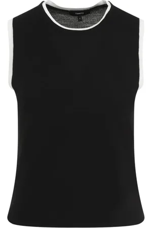 THEORY Mujer, Camisetas, Negro, Talla: L