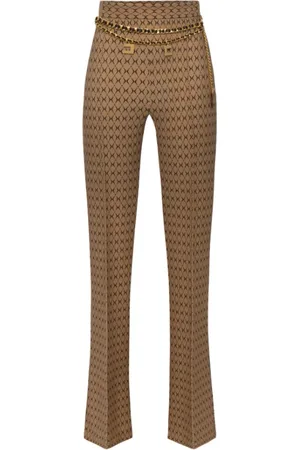 Elisabetta Franchi Mujer, Pantalones, Marrón, Talla: M