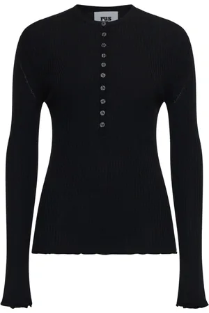 RUS Mujer, Jerseys, Negro, Talla: L