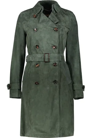 MOORER Mujer, Abrigos, Verde, Talla: M