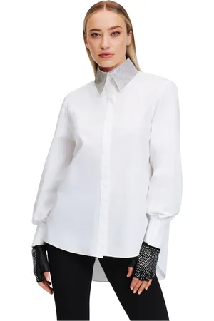 Karl Lagerfeld Mujer, Blusas y Camisas, Blanco, Talla: M
