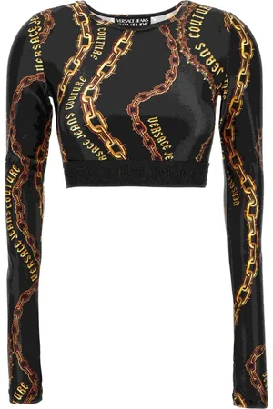 VERSACE Mujer, Camisetas, Negro, Talla: XS
