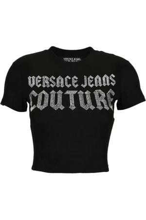 VERSACE Mujer, Camisetas, Negro, Talla: L