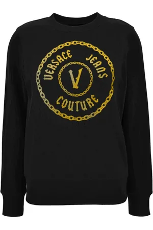 VERSACE Mujer, Sudaderas, Negro, Talla: XL