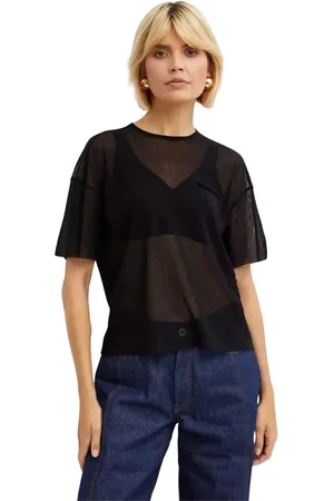 Jean Paul Gaultier Mujer, Camisetas, Negro, Talla: S