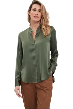 caliban Mujer, Blusas y Camisas, Verde, Talla: S