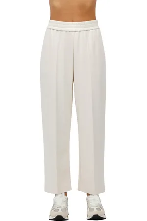 MEIMEIJ Mujer, Pantalones, Blanco, Talla: S