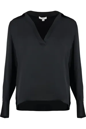 Vince Mujer, Blusas y Camisas, Negro, Talla: L