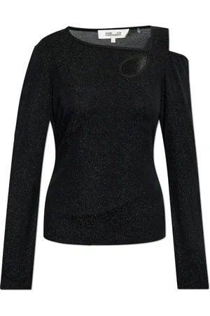 Diane von Furstenberg Mujer, Camisetas, Negro, Talla: S