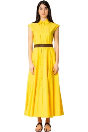 Max Mara Mujer, Vestidos, Amarillo, Talla: L