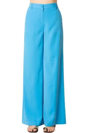 JIJIL Mujer, Pantalones, Azul, Talla: L