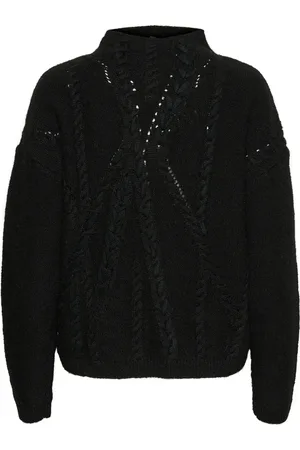 My Essential Wardrobe Mujer, Jerseys, Negro, Talla: L