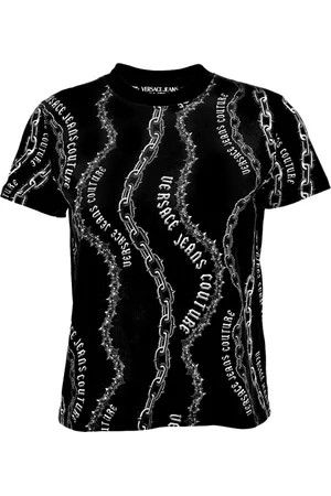 VERSACE Mujer, Camisetas, Negro, Talla: L