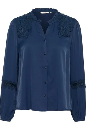 Cream Mujer, Blusas y Camisas, Azul, Talla: XS