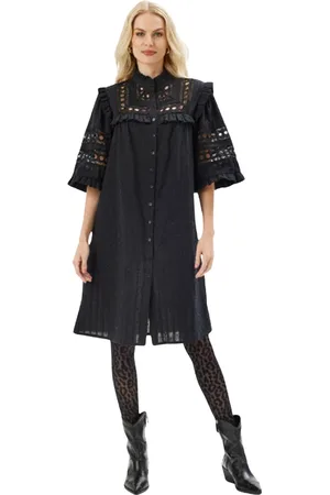 In Front Mujer, Vestidos, Negro, Talla: XL