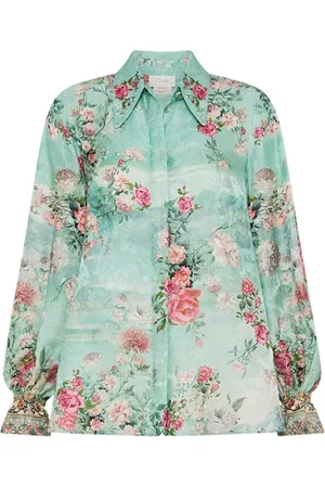 Camilla Mujer, Blusas y Camisas, Azul, Talla: L