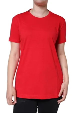 Dolce & Gabbana Mujer, Camisetas, Rojo, Talla: L