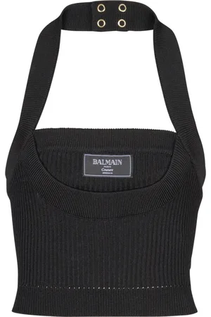 Balmain Mujer, Camisetas, Negro, Talla: S
