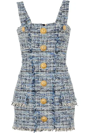 Balmain Mujer, Vestidos, Azul, Talla: M