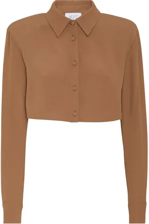 MVP Wardrobe Mujer, Blusas y Camisas, Marrón, Talla: S