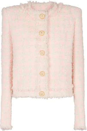 Balmain Mujer, Chaquetas, Rosa, Talla: S