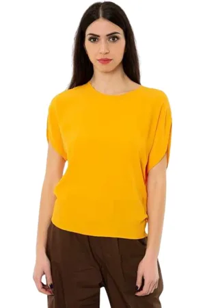 MEIMEIJ Mujer, Blusas y Camisas, Amarillo, Talla: S