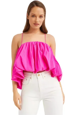 Acler Mujer, Camisetas, Rosa, Talla: S