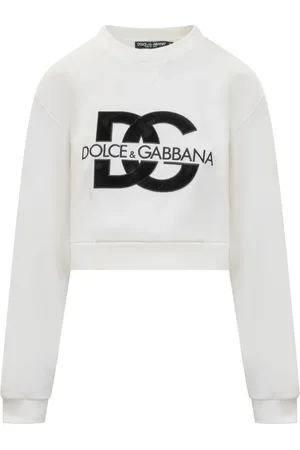 Dolce & Gabbana Mujer, Sudaderas, Blanco, Talla: S