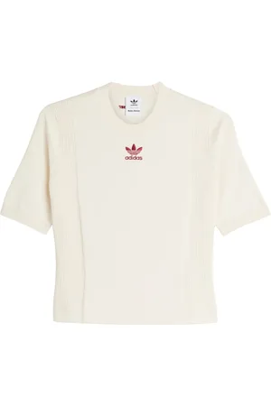 adidas Mujer, Camisetas, Blanco, Talla: M