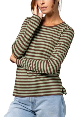 Majestic Mujer, Camisetas, Verde, Talla: S