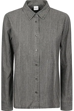 Aspesi Mujer, Blusas y Camisas, Gris, Talla: M