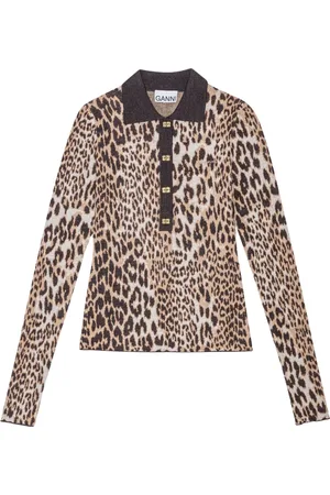Ganni Mujer, Blusas y Camisas, Marrón, Talla: M