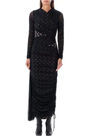 Marine Serre Mujer, Vestidos, Negro, Talla: M