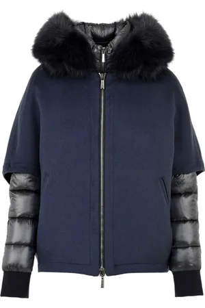 MOORER Mujer, Chaquetas, Azul, Talla: S