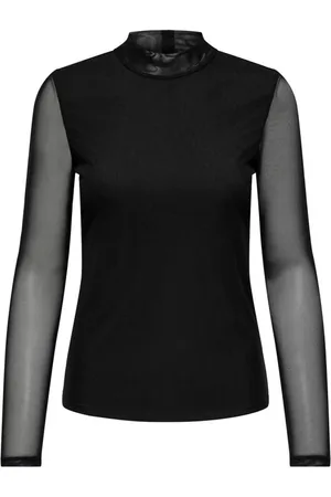 ONLY Mujer, Camisetas, Negro, Talla: XL