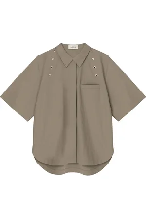 AERON Mujer, Blusas y Camisas, Gris, Talla: L