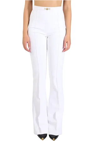 Elisabetta Franchi Mujer, Pantalones, Blanco, Talla: XL